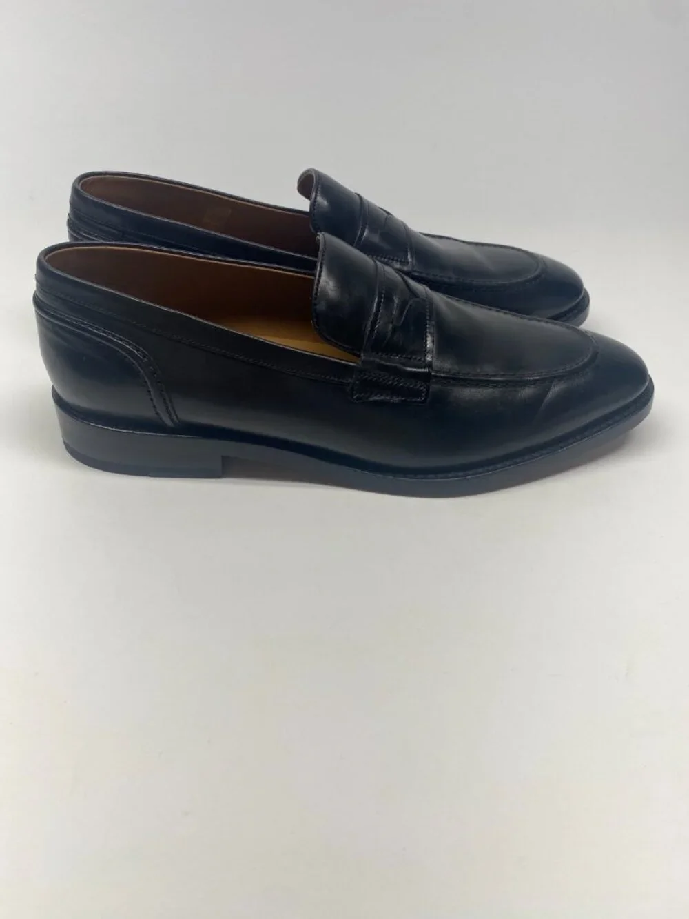 Allen Edmonds Mens RANDOLPH Slip-On Penny Loafers Black Leather Size 10.5 D